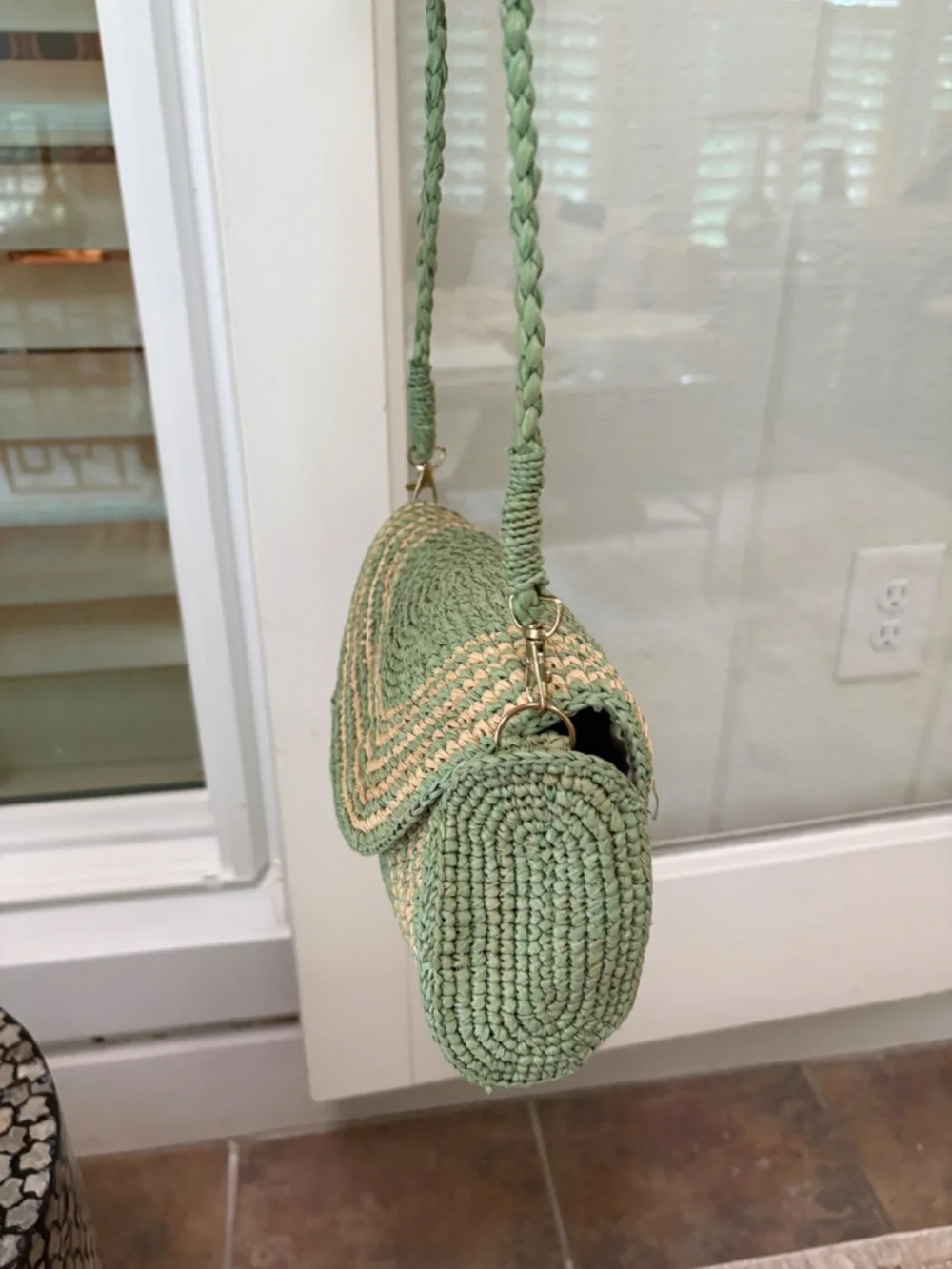 BTB Los Angeles Straw Clutch and Crossbody - Picture 4 of 8